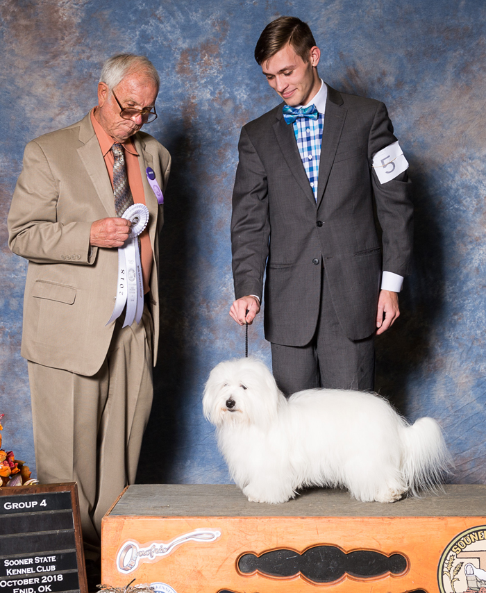 Louie with AJ Burlingame award a group 4